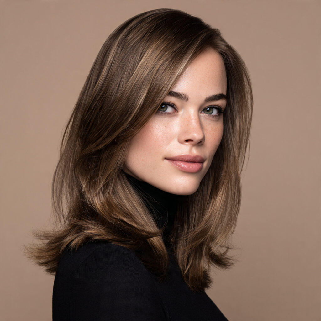 Polished Medium Layered Hair Ideas