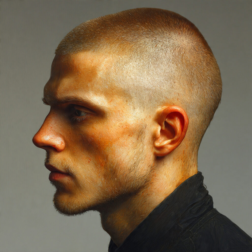High Taper Fade with Buzz Cut Blend Idea