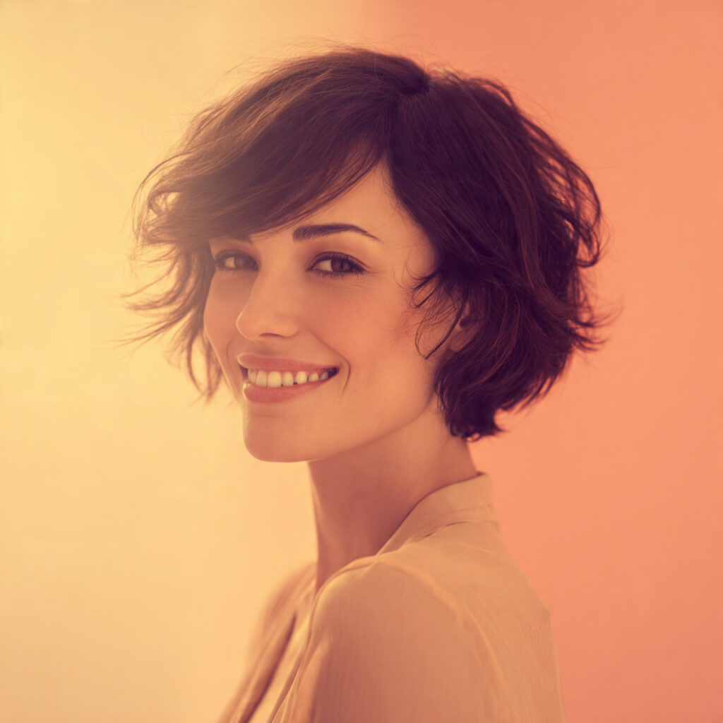 Feminine short shag ideas