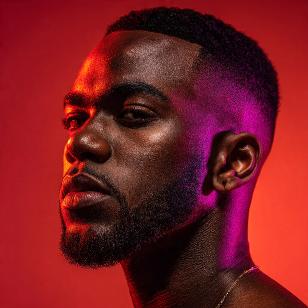 High Taper Fade with Side Part Idea