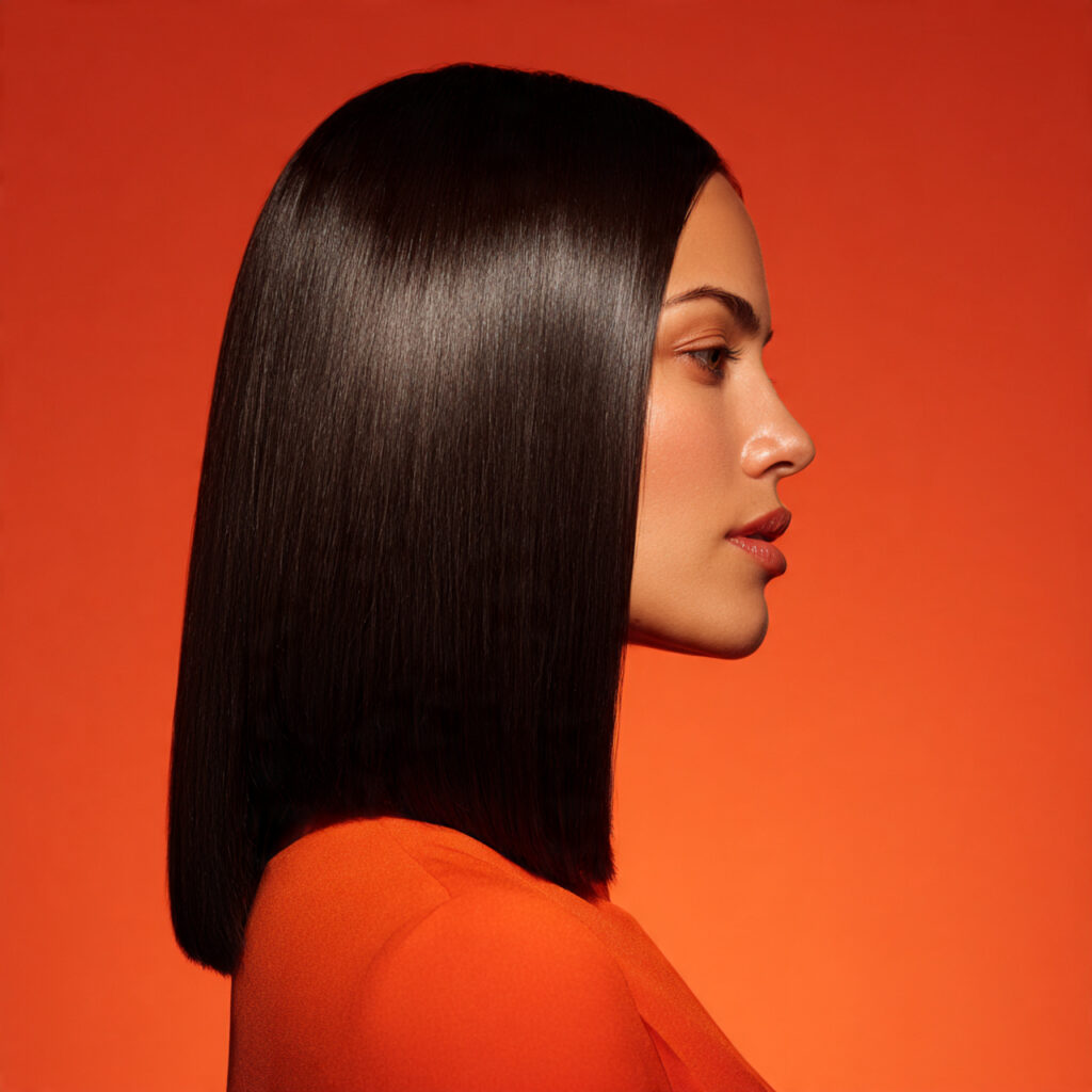 One-Length Straight Hair Ideas