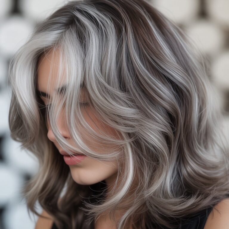 Gray blending hair