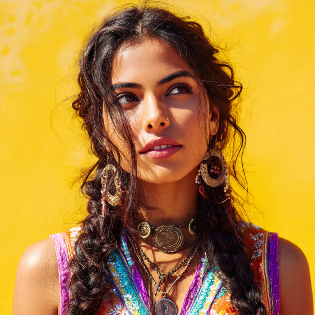 Boho Inspired Braided Hairstyles Ideas for Eid