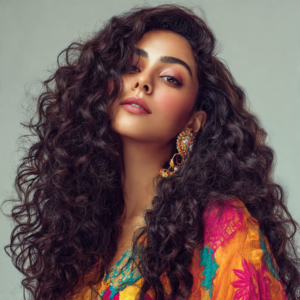 Soft Romantic Curls Eid Hairstyles Ideas