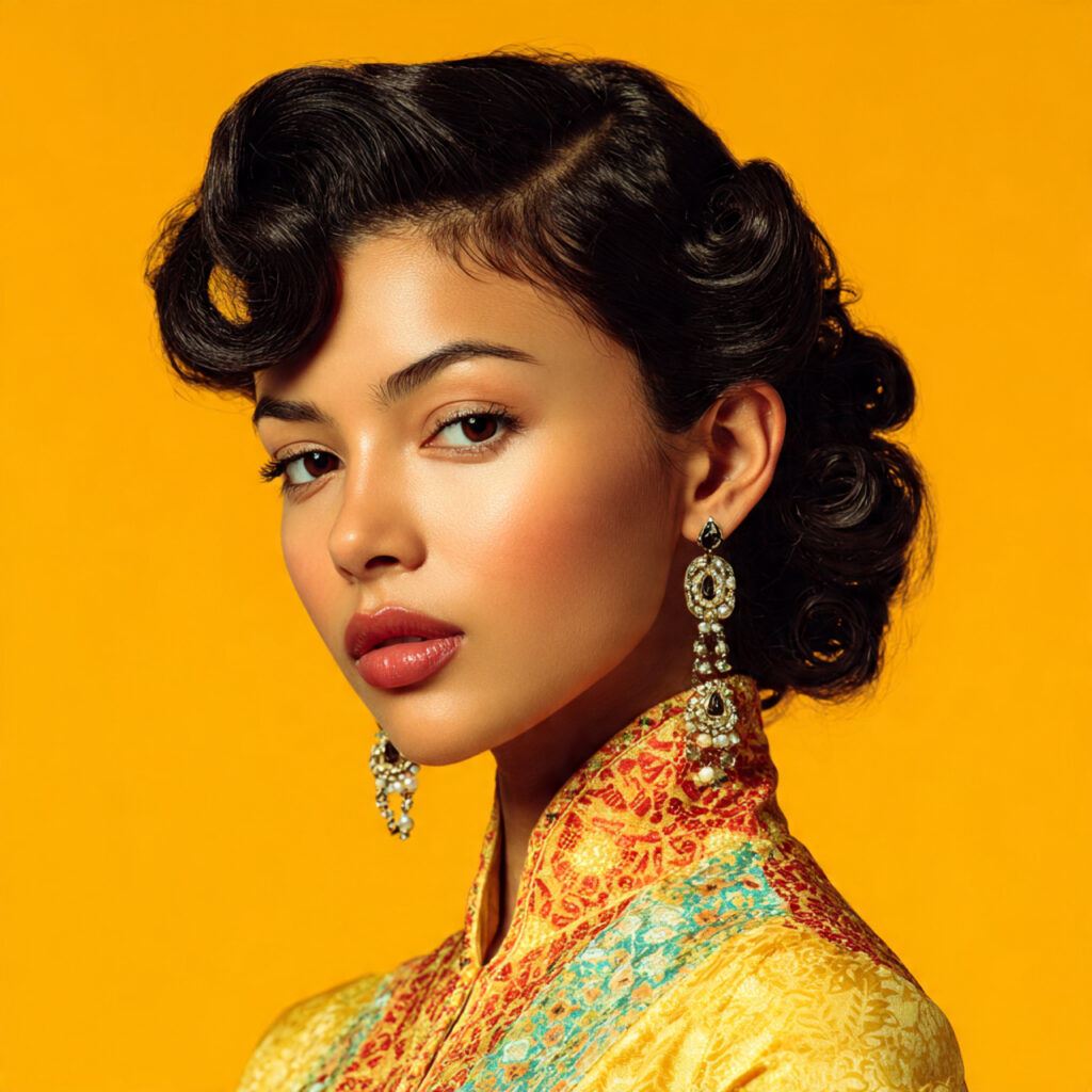 Vintage Inspired Eid Hairstyles Ideas