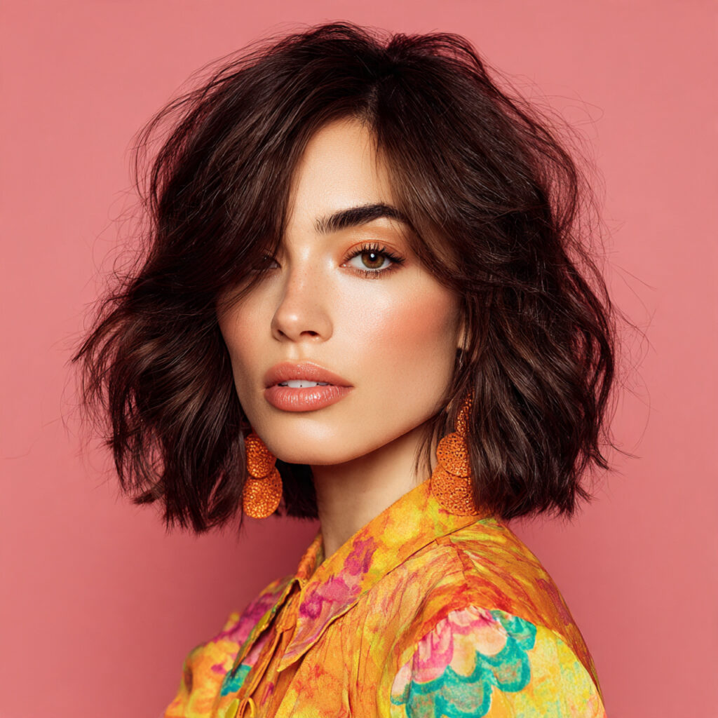Textured Lob Eid Hairstyles Ideas