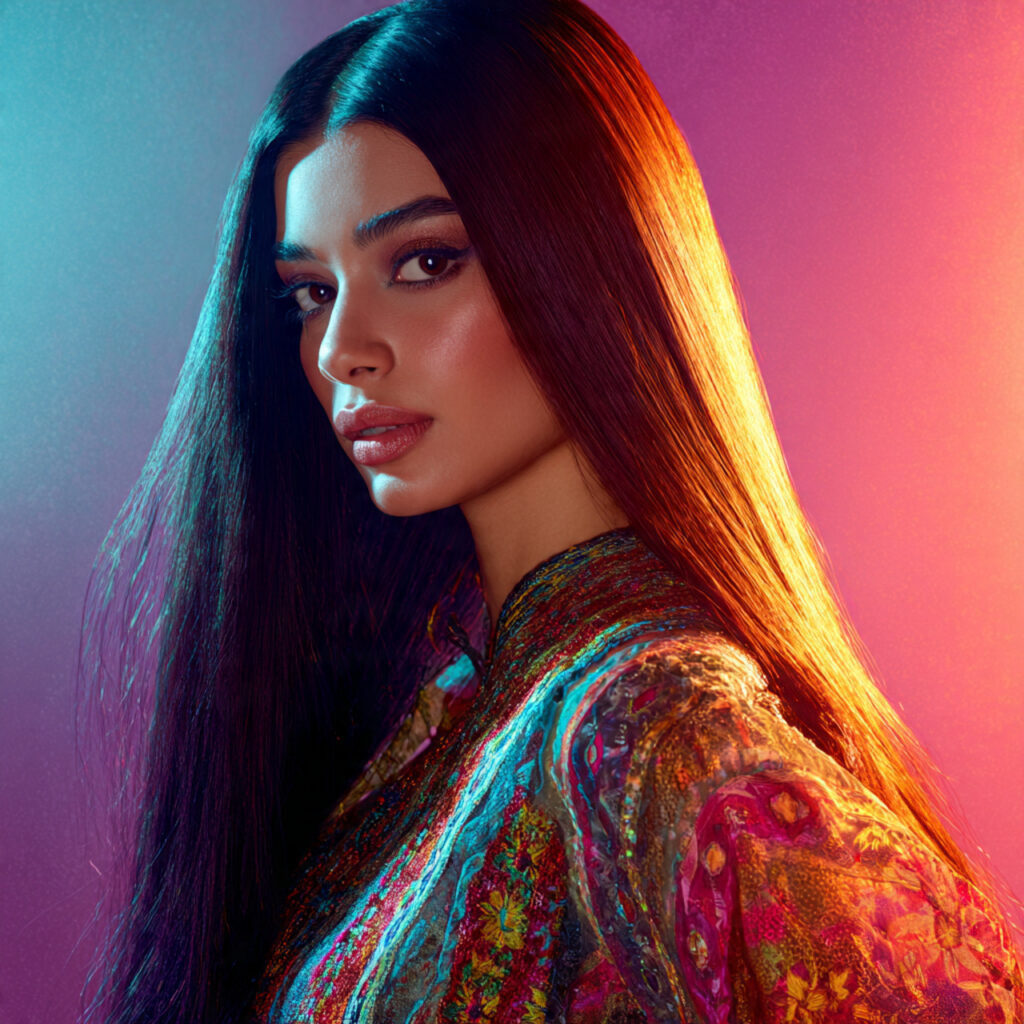 Long Straight Glossy Hair Eid Hairstyles Ideas