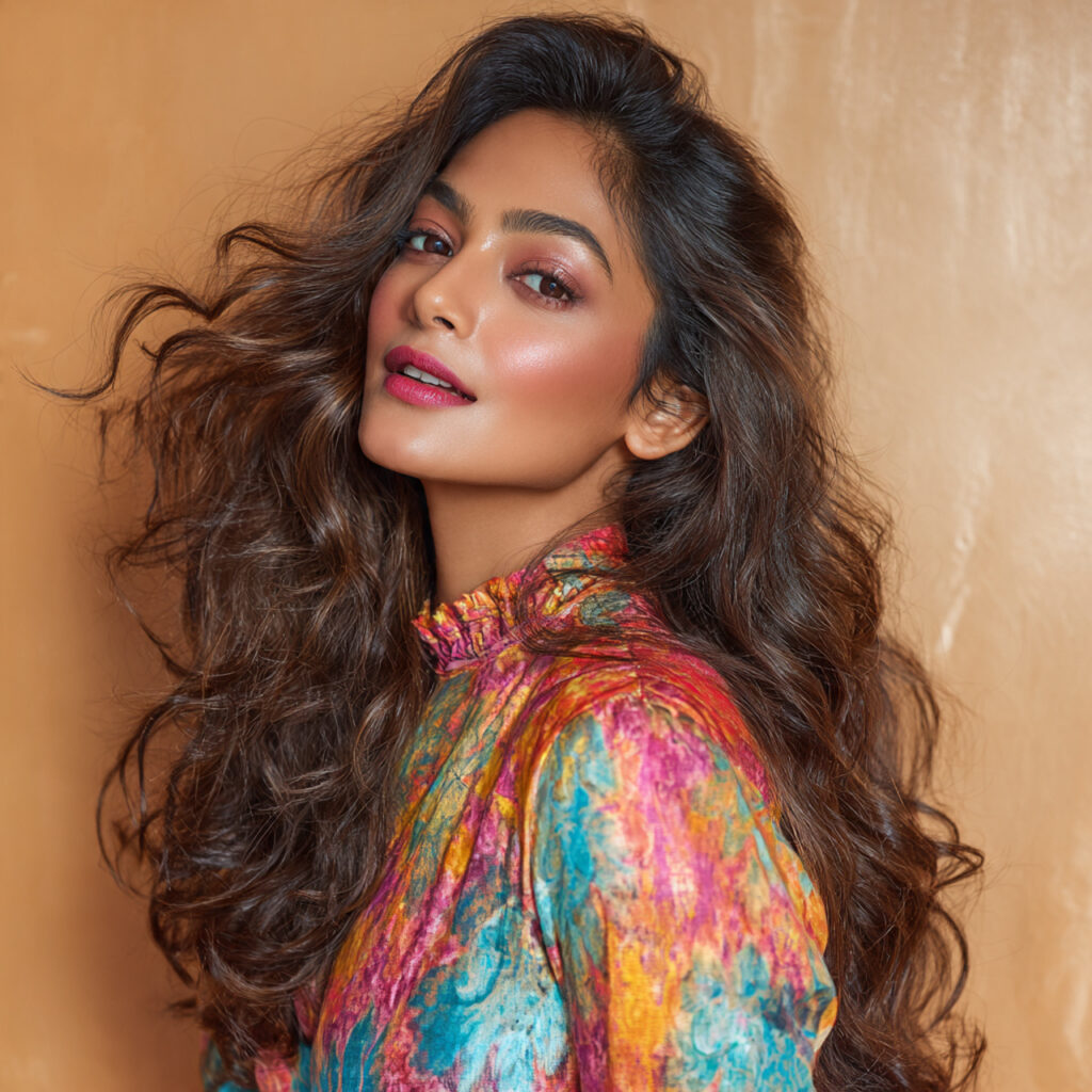 Loose Wavy Hair Eid Hairstyles Ideas