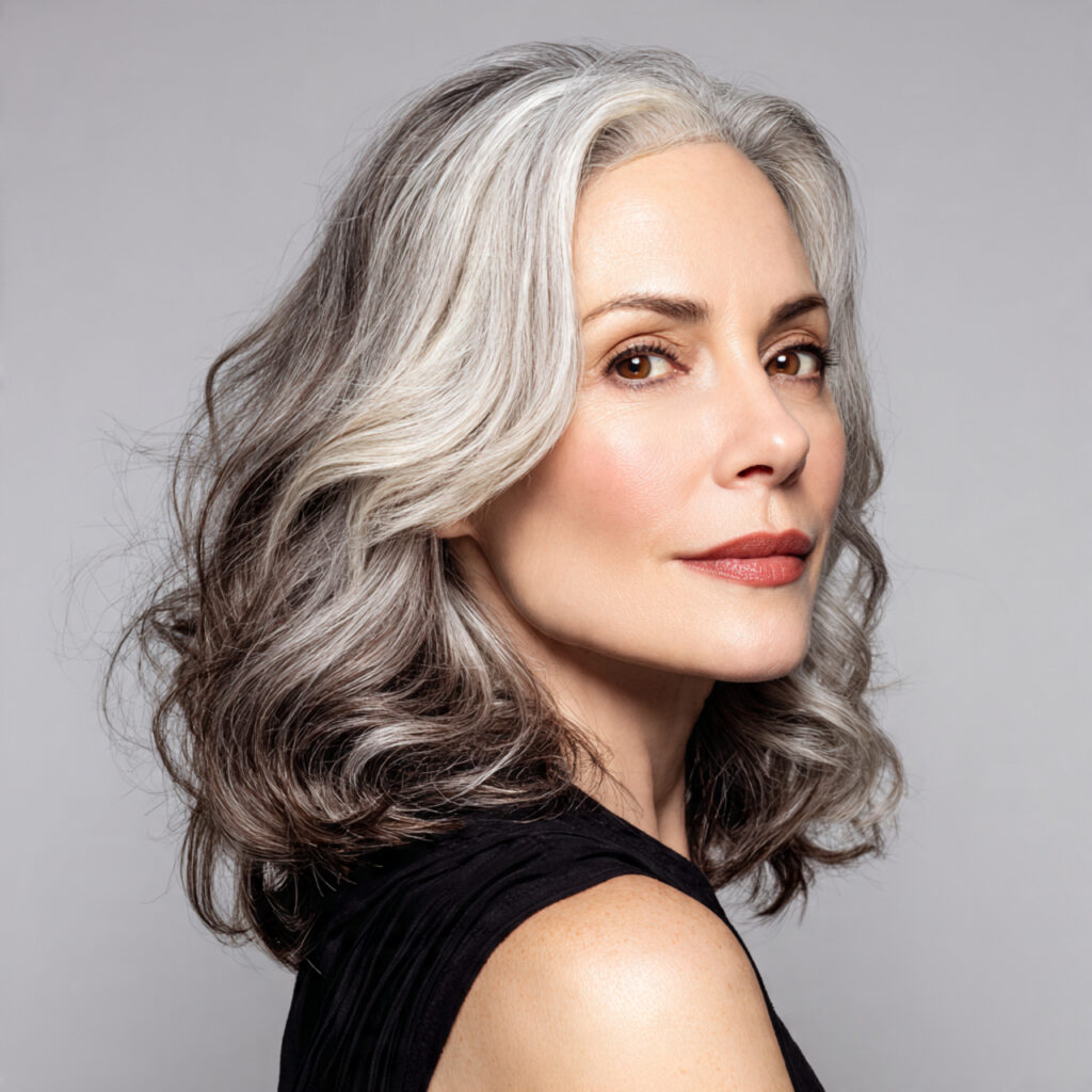 Ash Blonde Gray Blending Idea