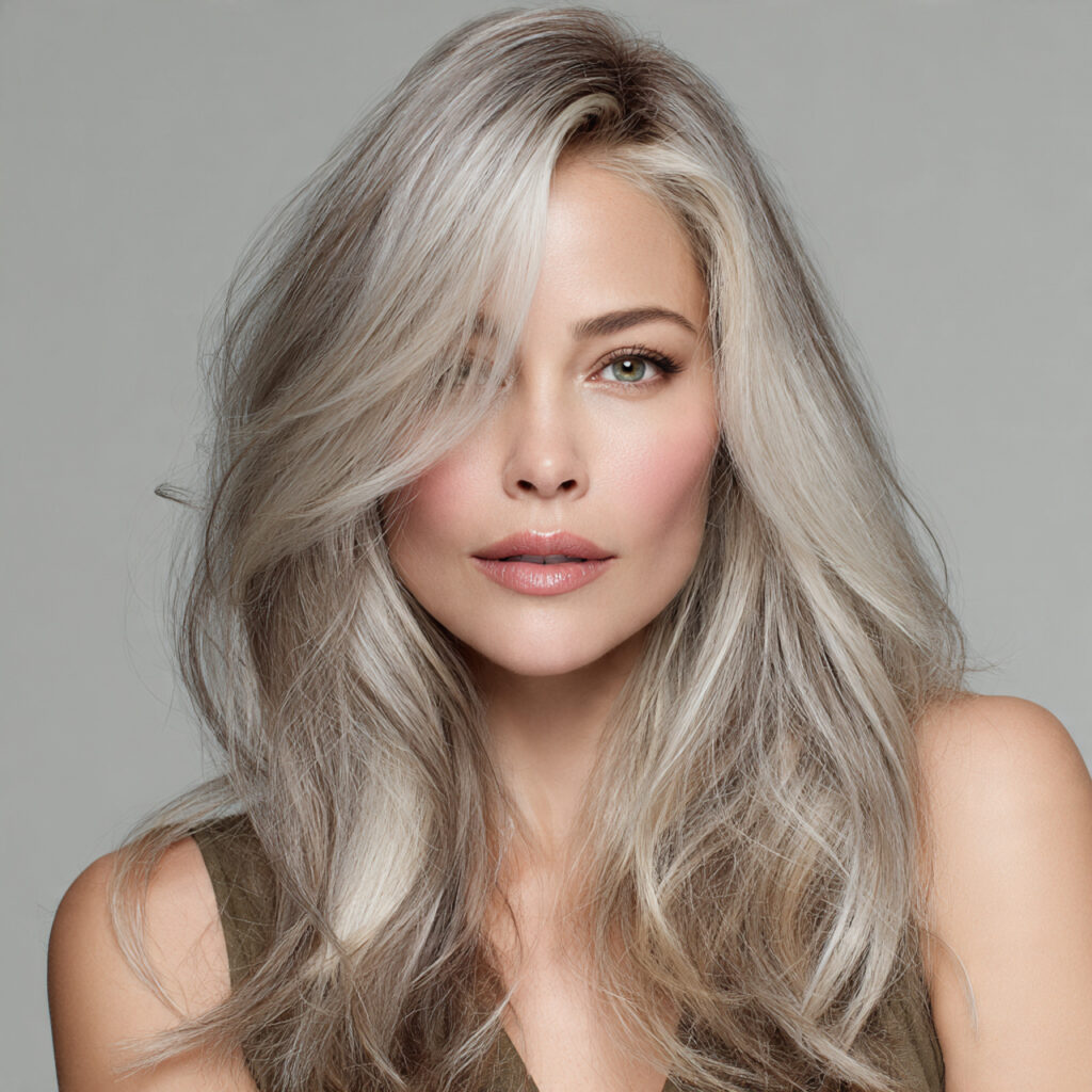 Natural Gray Transition Blend Idea