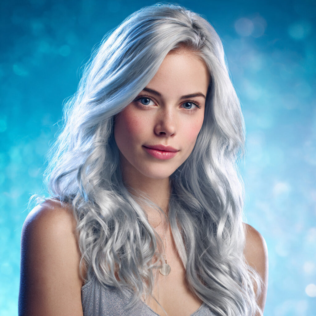 Subtle Gray Face-Framing Blend Idea