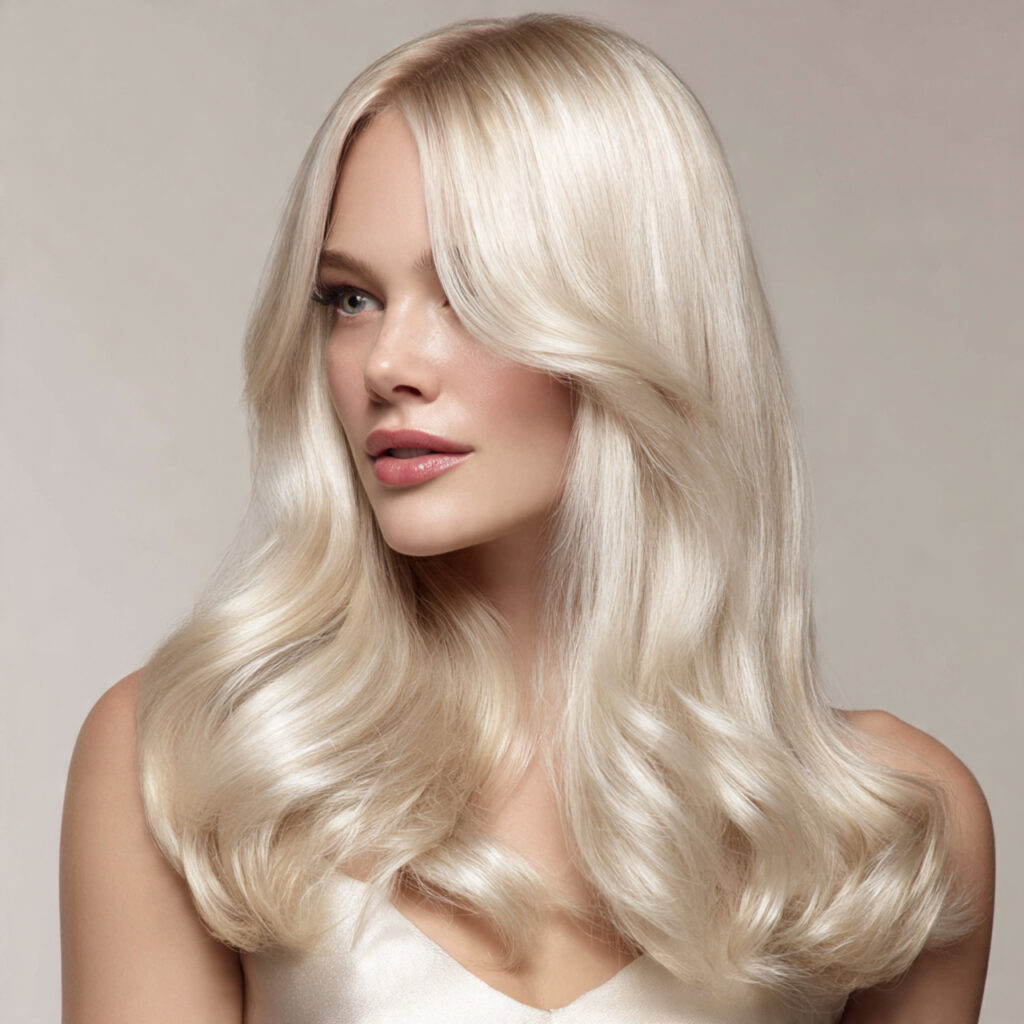 25 Fall Blonde Hairstyle Ideas You’ll Love for a Cozy, Stylish Look 9 Champagne Blonde Elegance Ideas