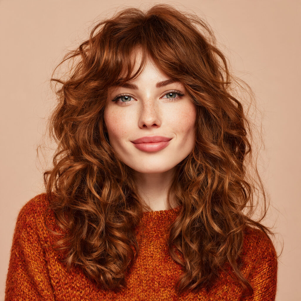 Chestnut Brown Wavy Hair Ideas