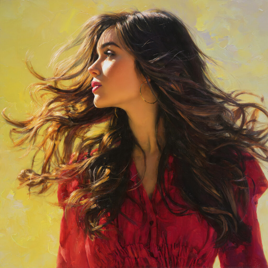 Long Brunette with Voluminous Waves Ideas