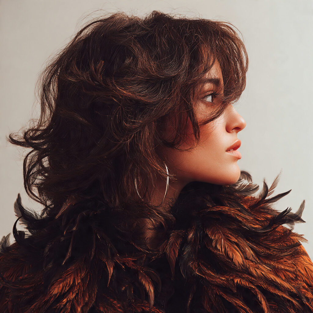 Medium Brown Feathered Layers Ideas