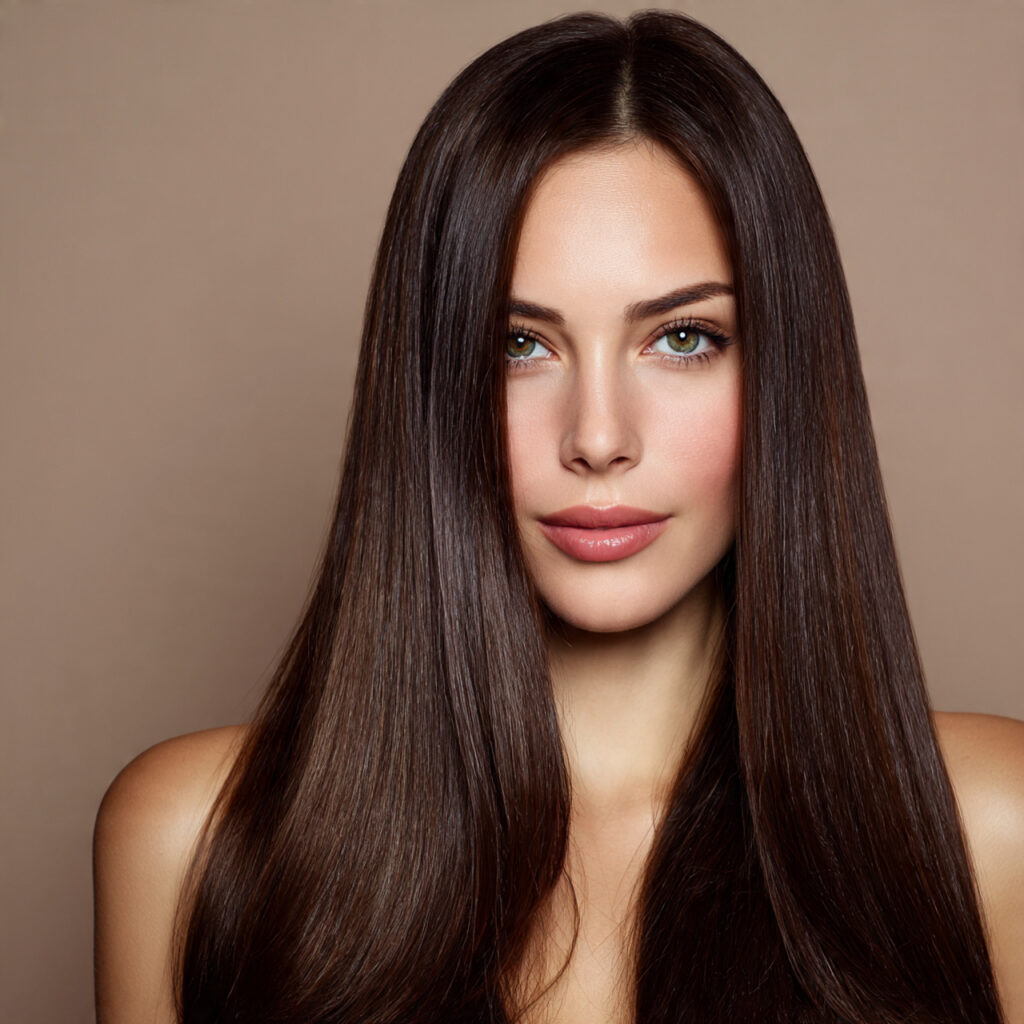 Espresso Brown Sleek Hair Ideas